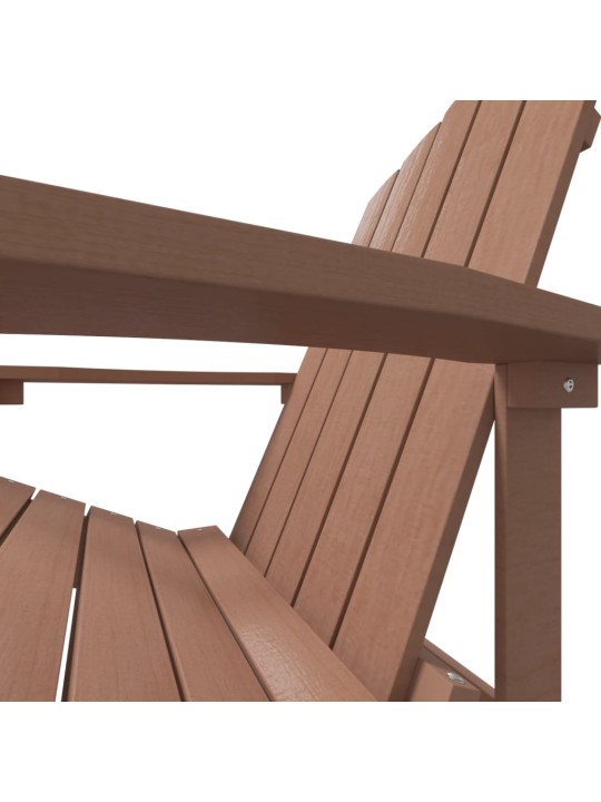 Sodo Adirondack kėdė, rudos spalvos, HDPE