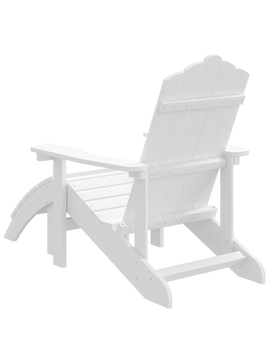 Sodo Adirondack kėdė su pakoja, baltos spalvos, HDPE
