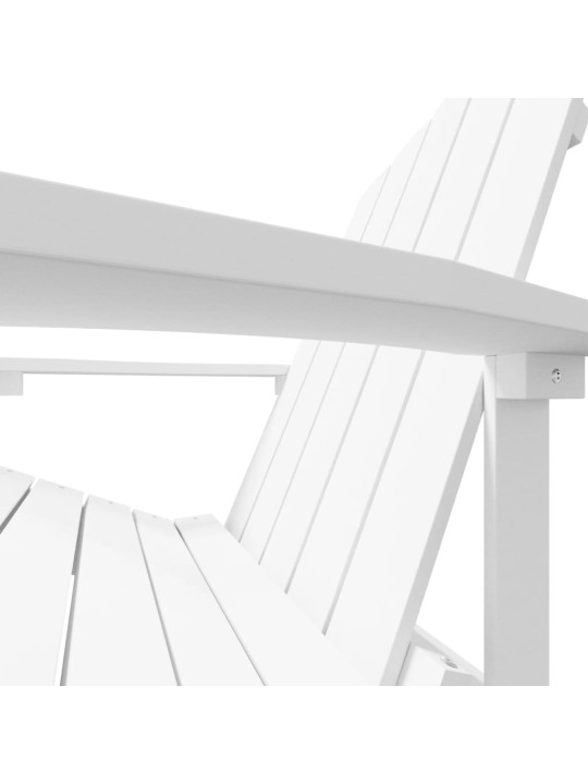 Sodo Adirondack kėdė su pakoja, baltos spalvos, HDPE