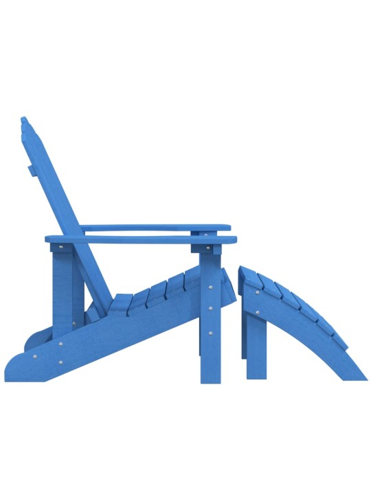 Sodo Adirondack kėdė su pakoja, mėlynos spalvos, HDPE