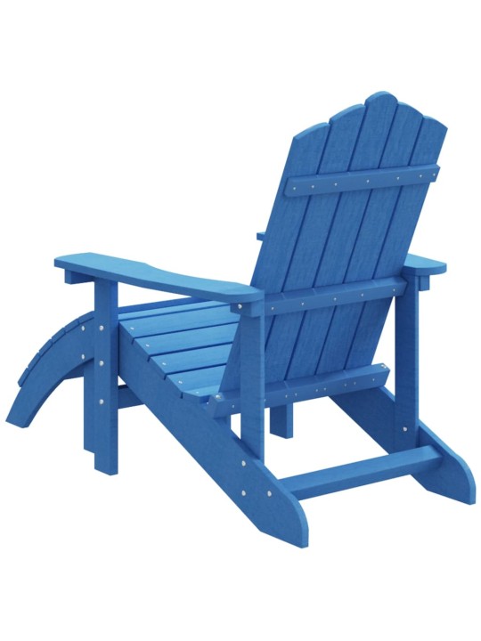 Sodo Adirondack kėdė su pakoja, mėlynos spalvos, HDPE