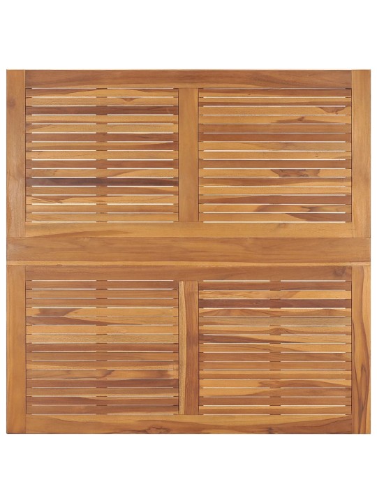 Sulankstomas sodo valgomojo stalas, 110x110x75cm, tikmedis