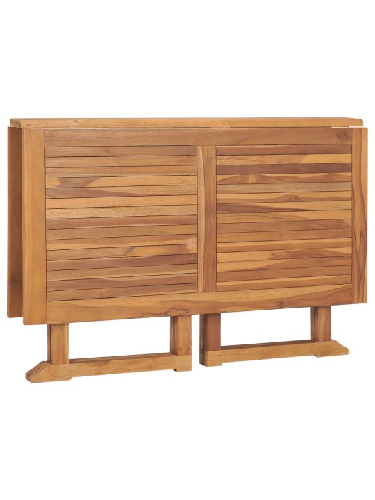 Sulankstomas sodo valgomojo stalas, 110x110x75cm, tikmedis