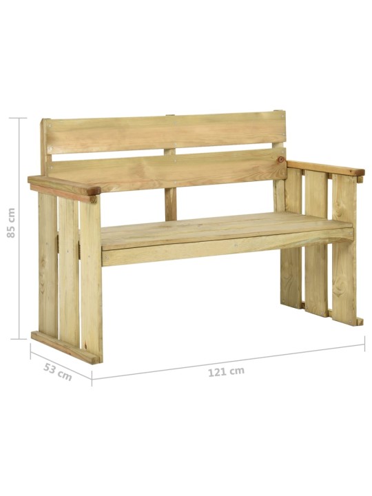 Sodo suoliukas, 121cm, impregnuota pušies mediena