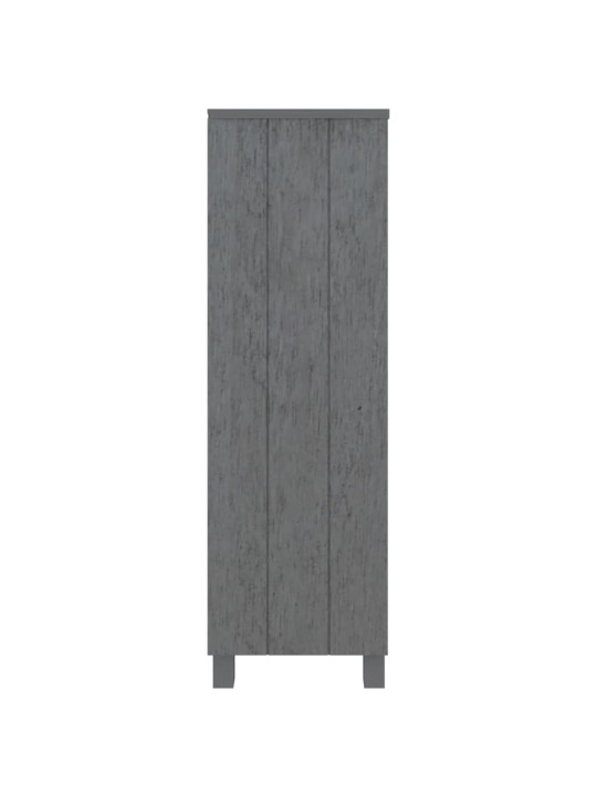 Knygų spintelė HAMAR, tamsiai pilka, 85x35x112cm, pušis