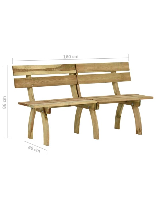 Sodo suoliukas, 160cm, impregnuota pušies mediena