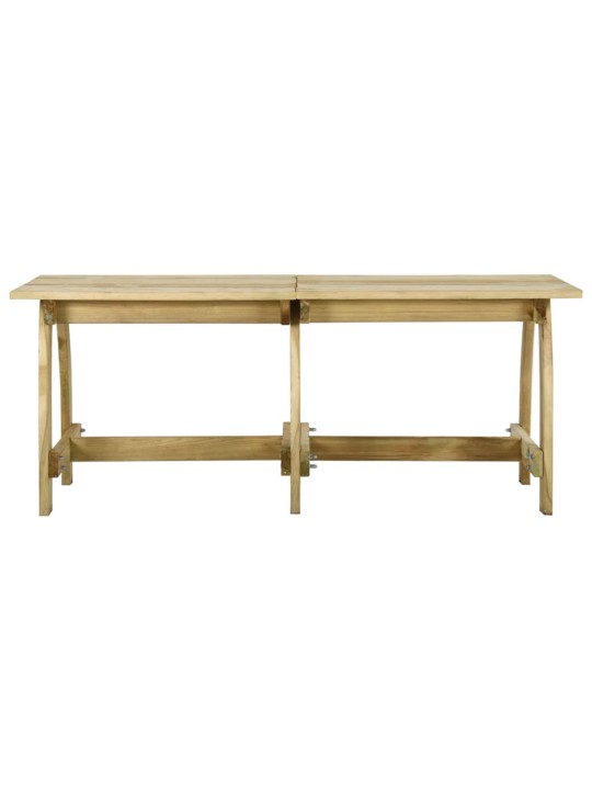 Sodo stalas, 220x74x75cm, impregnuota pušies mediena