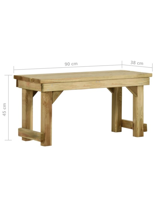Sodo suoliukas, 90cm, impregnuota pušies mediena