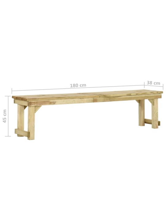 Sodo suoliukas, 180cm, impregnuota pušies mediena