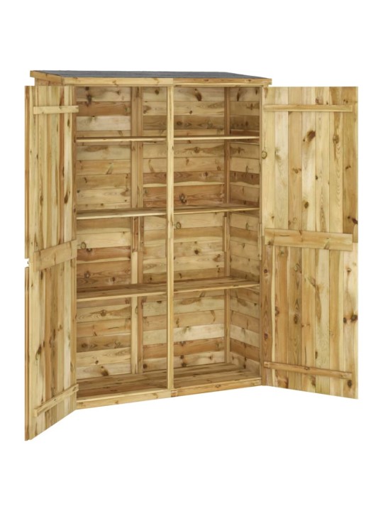 Sodo pašiūrė įrankiams, 123x45x171cm, impregnuota pušis