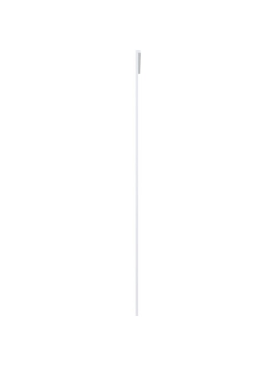 Stumdomos durys, baltos, 90x205cm, ESG stiklas ir aliuminis