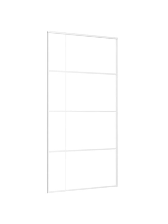 Stumdomos durys, baltos, 102,5x205cm, ESG stiklas ir aliuminis