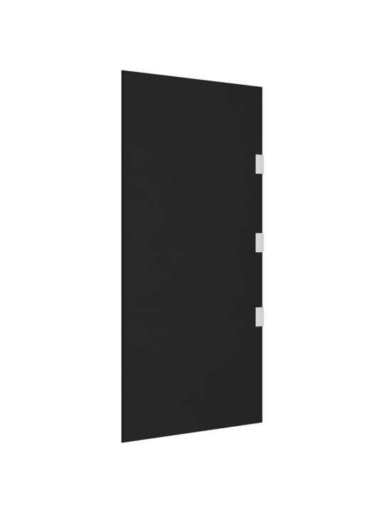 Šoninė sienelė stogeliui durims, juoda, 50x100cm, stiklas