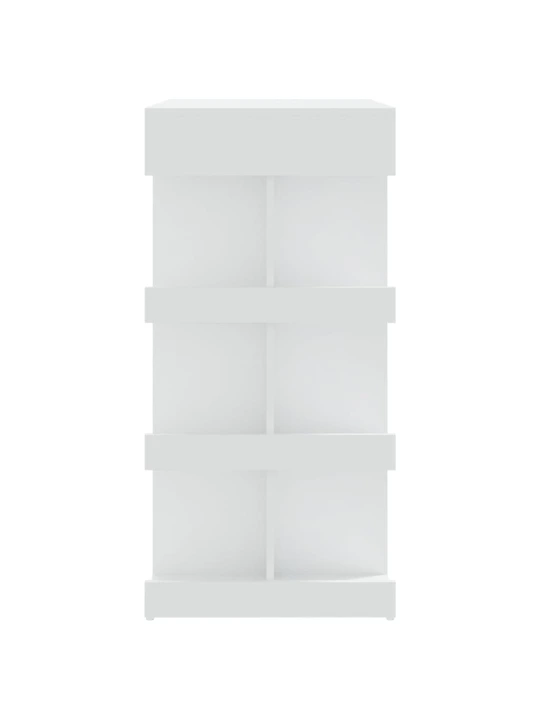 Baro stalas su lentyna, baltos spalvos, 100x50x101,5cm, MDP