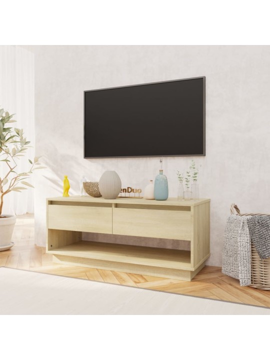 Televizoriaus spintelė, ąžuolo spalvos, 102x41x44cm, MDP