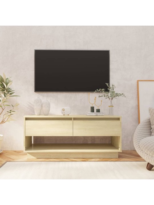 Televizoriaus spintelė, ąžuolo spalvos, 102x41x44cm, MDP