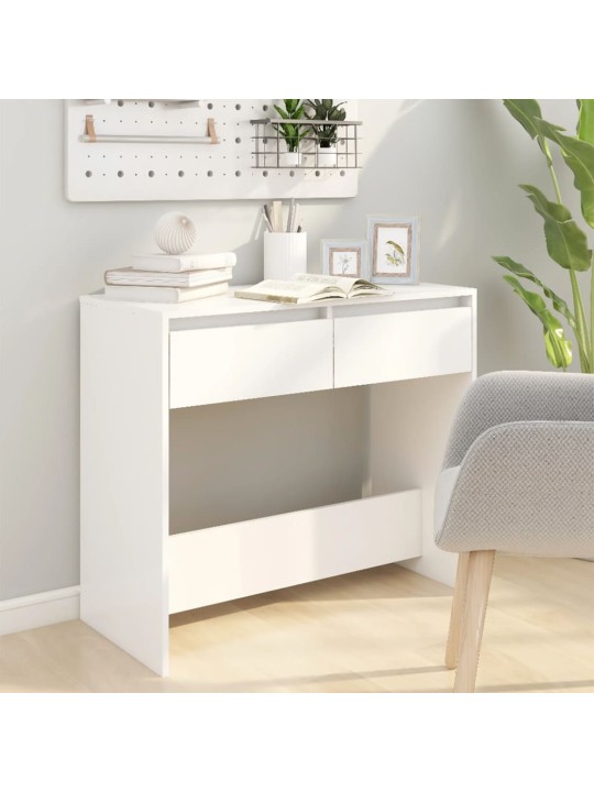 Konsolinis staliukas, baltos spalvos, 89x41x76,5cm, plienas