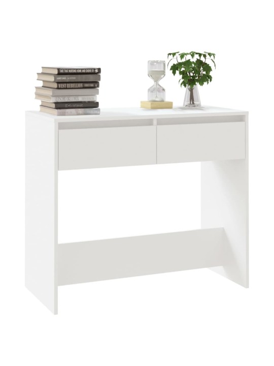 Konsolinis staliukas, baltos spalvos, 89x41x76,5cm, plienas