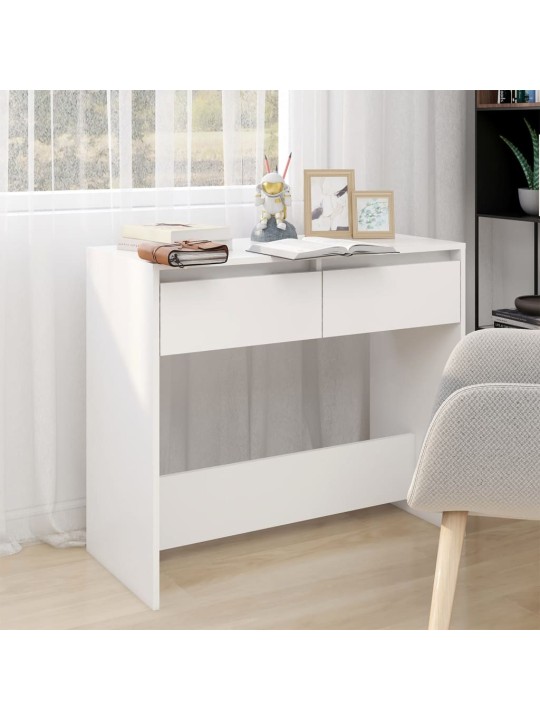 Konsolinis staliukas, baltos spalvos, 89x41x76,5cm, plienas