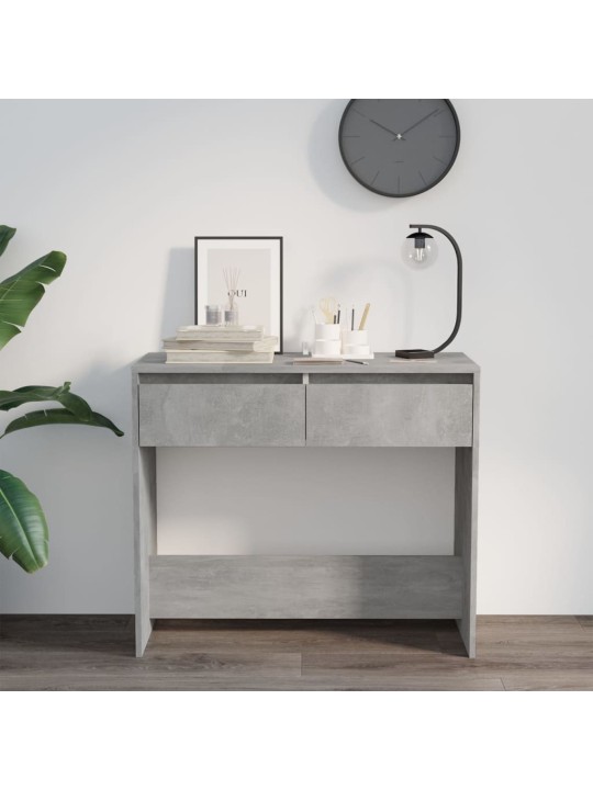 Konsolinis staliukas, betono pilkas, 89x41x76,5cm, plienas