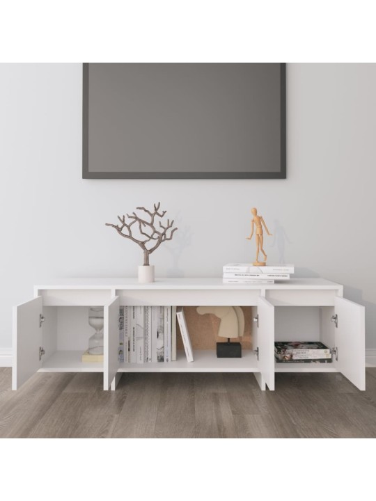 Televizoriaus spintelė, baltos spalvos, 120x30x40,5 cm, MDP