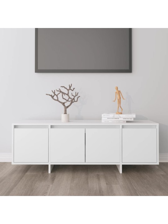 Televizoriaus spintelė, baltos spalvos, 120x30x40,5 cm, MDP
