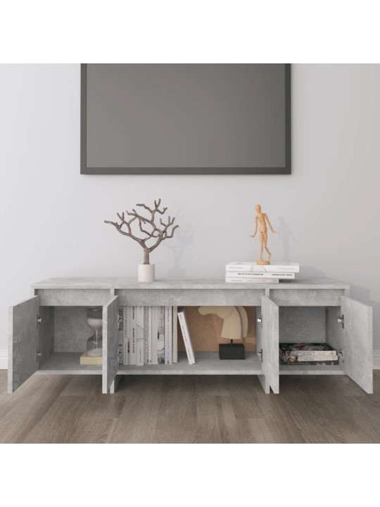 Televizoriaus spintelė, betono pilka, 120x30x40,5cm, MDP