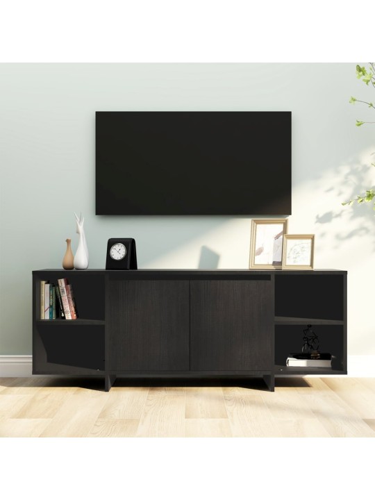 Televizoriaus spintelė, juodos spalvos, 130x35x50cm, MDP
