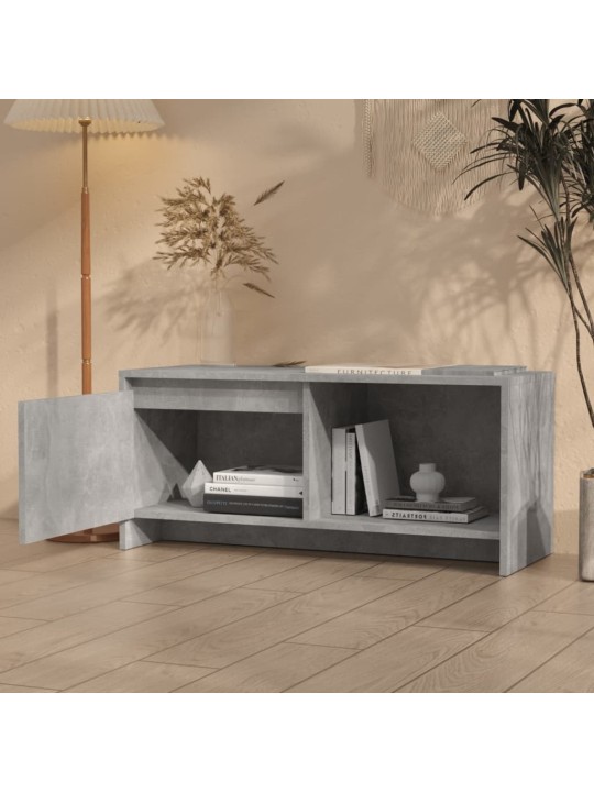 Televizoriaus spintelė, betono pilkos spalvos, 90x35x40cm, MDP