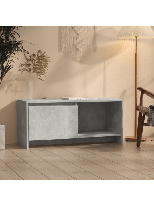 Televizoriaus spintelė, betono pilkos spalvos, 90x35x40cm, MDP