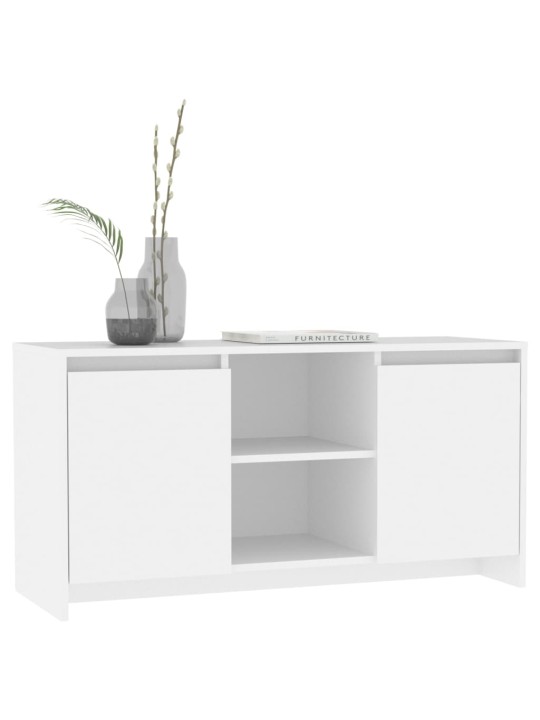 Televizoriaus spintelė, baltos spalvos, 102x37,5x52,5cm, MDP