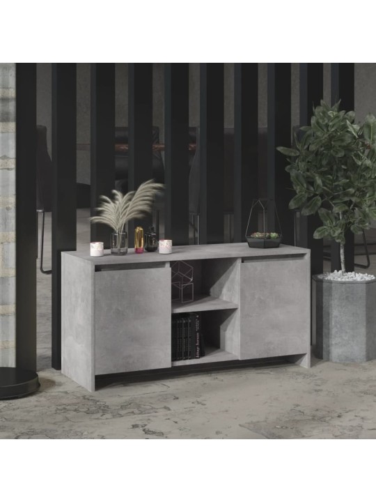Televizoriaus spintelė, betono pilka, 102x37,5x52,5cm, MDP