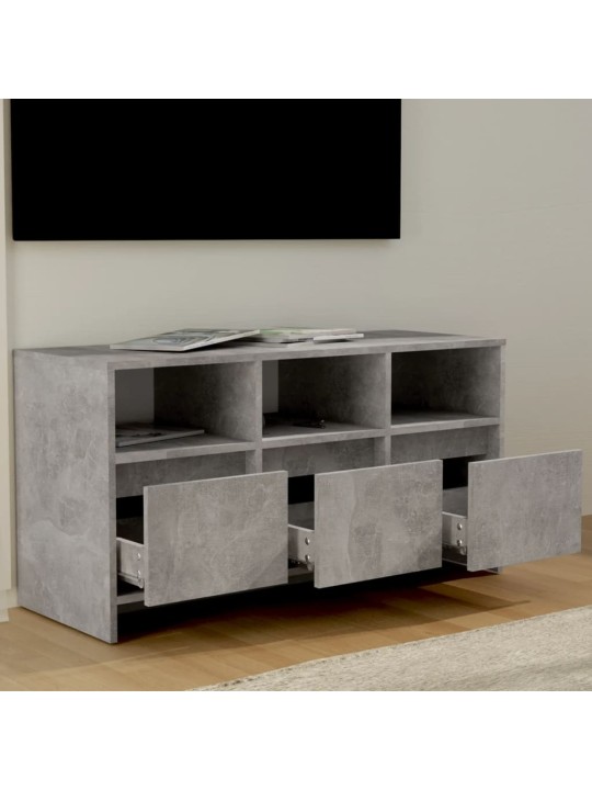 Televizoriaus spintelė, betono pilka, 102x37,5x52,5cm, MDP