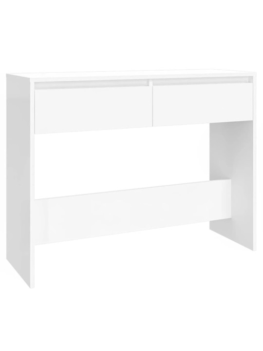 Konsolinis staliukas, baltos spalvos, 100x35x76,5cm, MDP