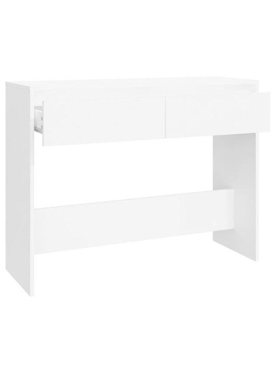 Konsolinis staliukas, baltos spalvos, 100x35x76,5cm, MDP
