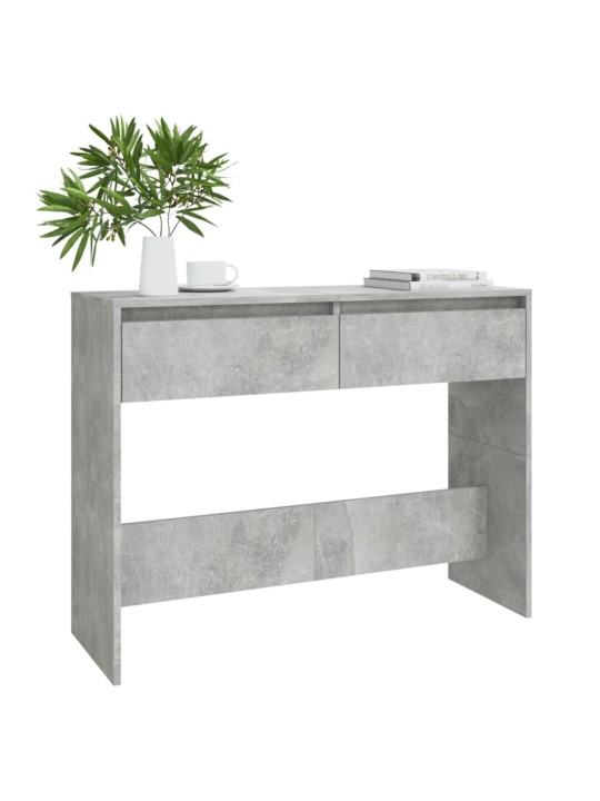 Konsolinis staliukas, betono pilkos spalvos, 100x35x76,5cm, MDP