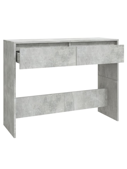Konsolinis staliukas, betono pilkos spalvos, 100x35x76,5cm, MDP