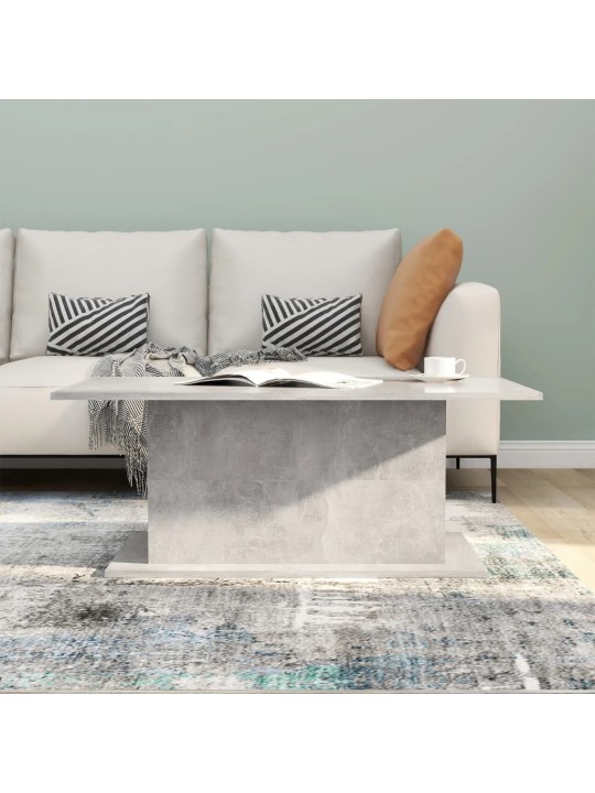 Kavos staliukas, betono pilkos spalvos, 102x55,5x40cm, MDP