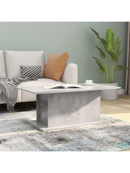 Kavos staliukas, betono pilkos spalvos, 102x55,5x40cm, MDP