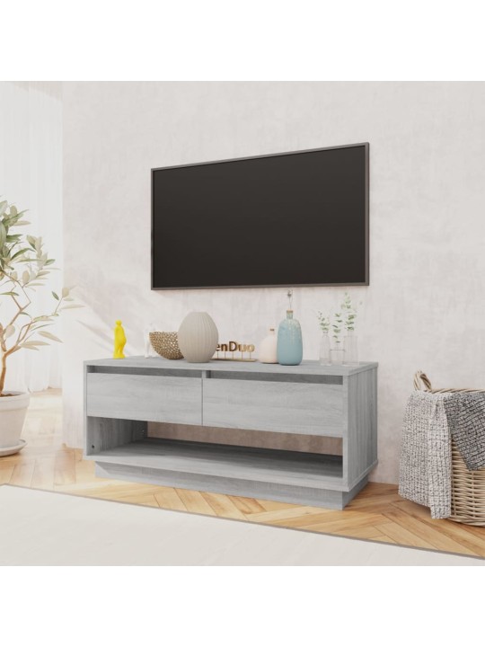 Televizoriaus spintelė, pilka ąžuolo, 102x41x44cm, MDP