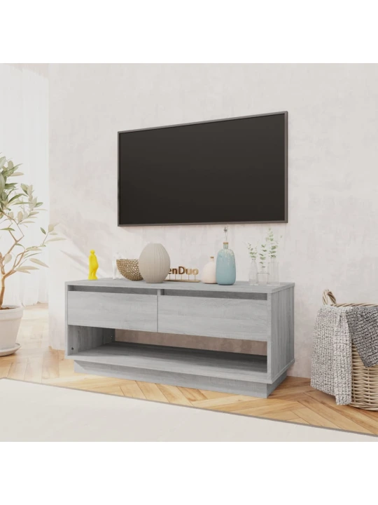 Televizoriaus spintelė, pilka ąžuolo, 102x41x44cm, MDP
