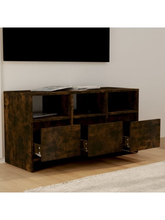 Televizoriaus spintelė, dūminio ąžuolo, 102x37,5x52,5cm, MDP