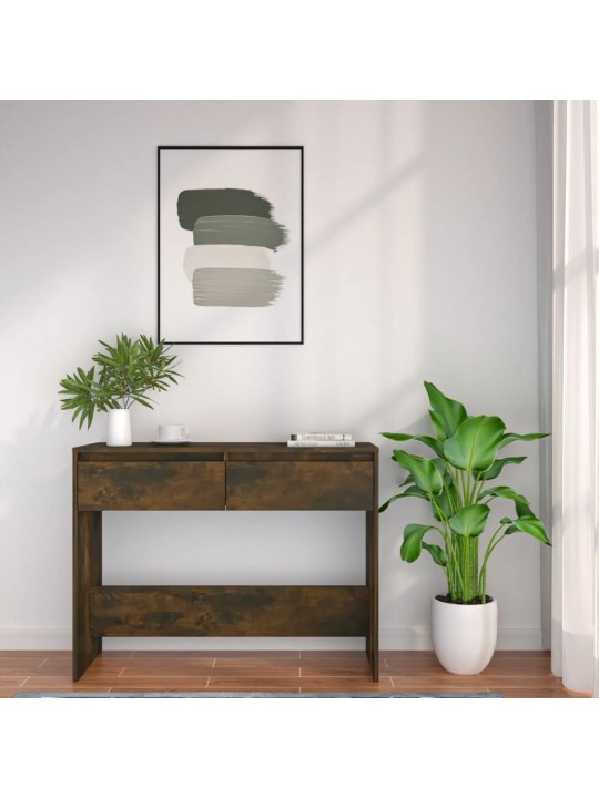 Konsolinis staliukas, dūminio ąžuolo, 100x35x76,5cm, MDP