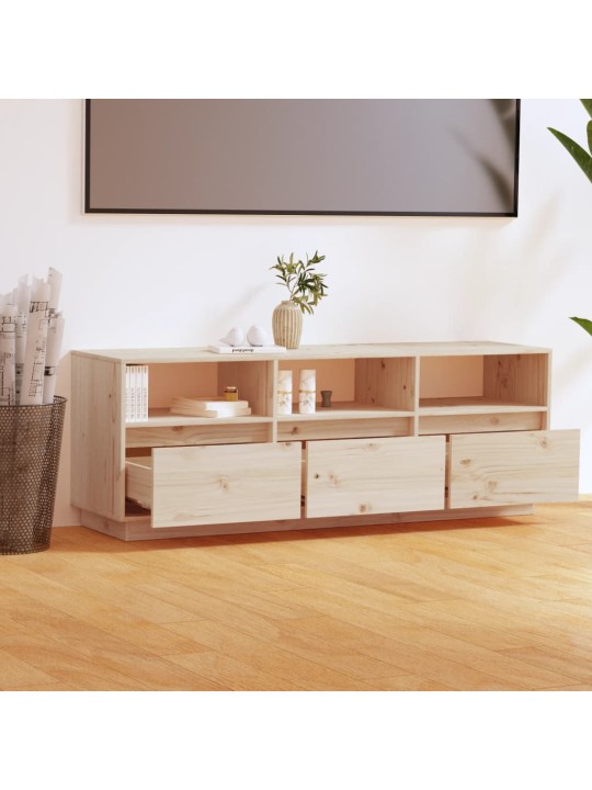 Televizoriaus spintelė, 140x37x50cm, pušies medienos masyvas