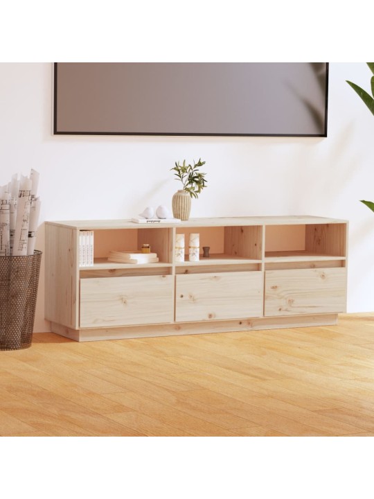 Televizoriaus spintelė, 140x37x50cm, pušies medienos masyvas