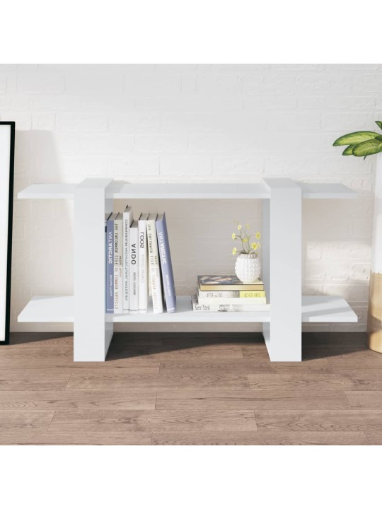 Spintelė knygoms, balta, 100x30x51cm, apdirbta mediena