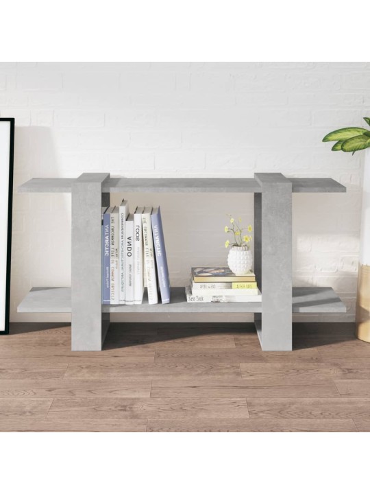 Spintelė knygoms, betono pilka, 100x30x51cm, apdirbta mediena