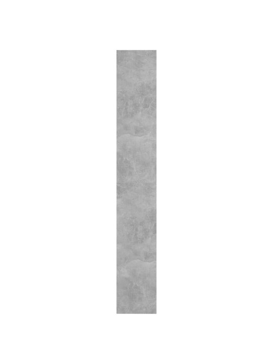 Spintelė knygoms/kambario pertvara, betono pilka, 60x30x198cm
