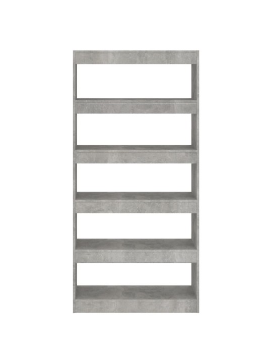 Spintelė knygoms/kambario pertvara, pilka, 80x30x166cm, MDP