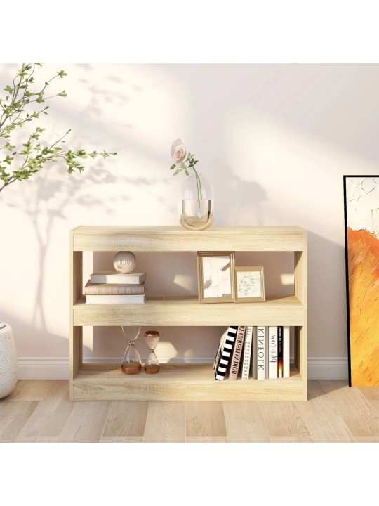 Spintelė knygoms/kambario pertvara, ąžuolo, 100x30x72cm